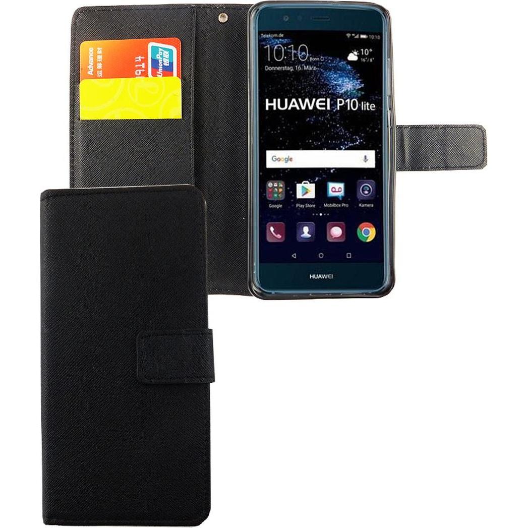 Thumbnail - König Design Hülle Handy Schutz für Huawei P10 Lite Case Cover Tasche Wallet Etui Handyhülle (Huawei P10 Lite), Smartpho...