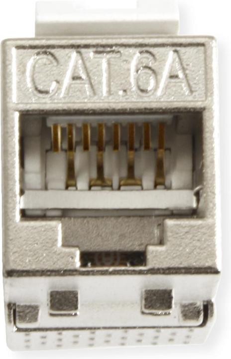 Actual product image Value Cat.6A (Class EA) Keystone, RJ-45, shielded, tool-free, SuperSLIM (Keystone module)