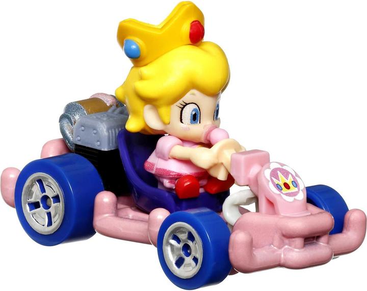 Actual product image Mattel Mario Kart Characters and Karts as Hot Wheels 1:64 Die-Cast Cars
