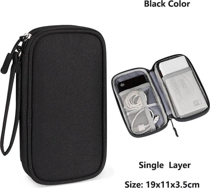 Produktbild Only-Bags.Store Datenkabel-Aufbewahrungstasche Wasserdichte Reise-Organisationstasche Tragbare Tragetasche