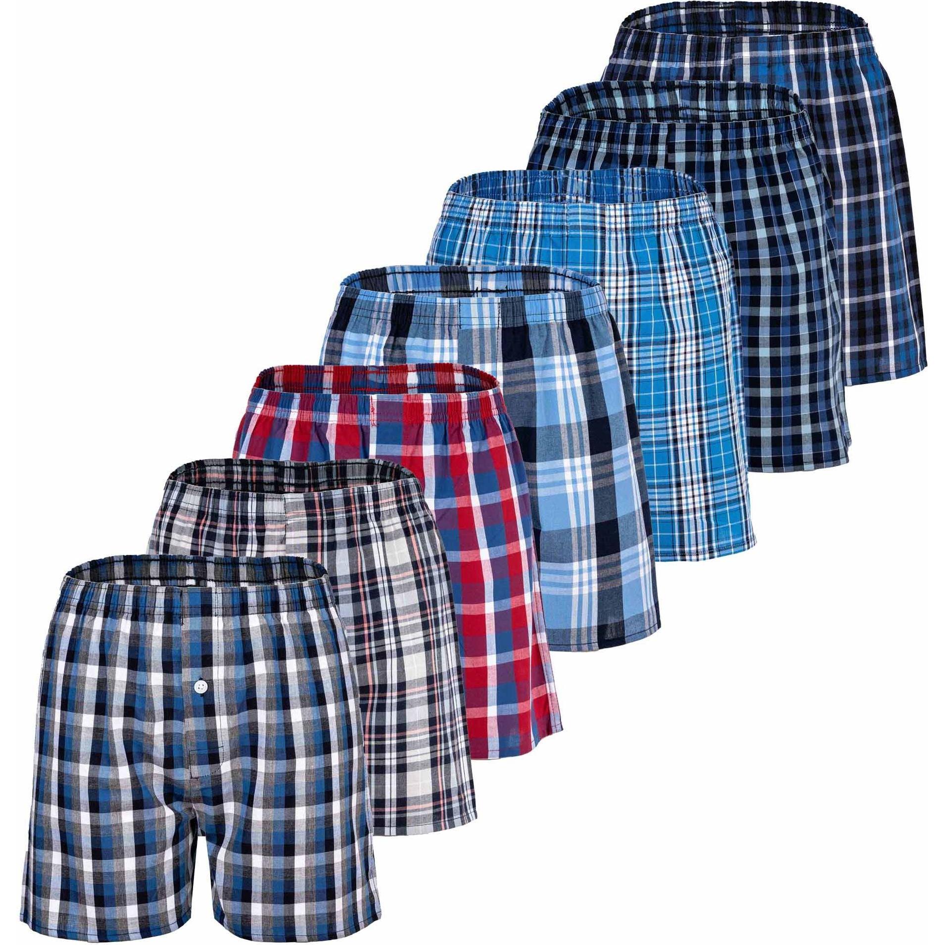 Thumbnail - Your Basics, Herren, Unterhosen, Web-Boxershorts Casual Locker sitzend, Mehrfarbig, (188, 7er Pack)