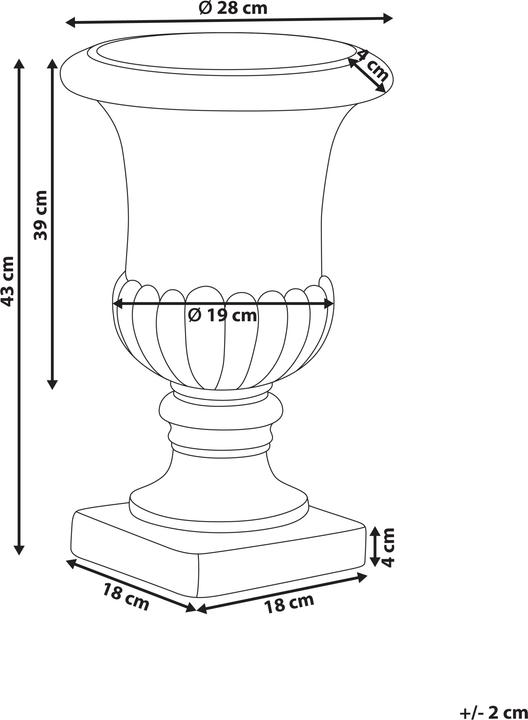 Produktbild Beliani Larisa (28 x 28 x 43 cm)