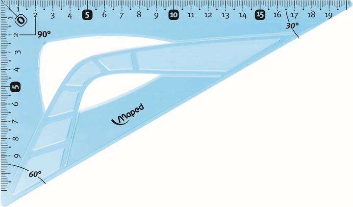 Actual product image Maped Drawing triangle Flex 60 degrees, cathetus length: 210 mm (21 cm)
