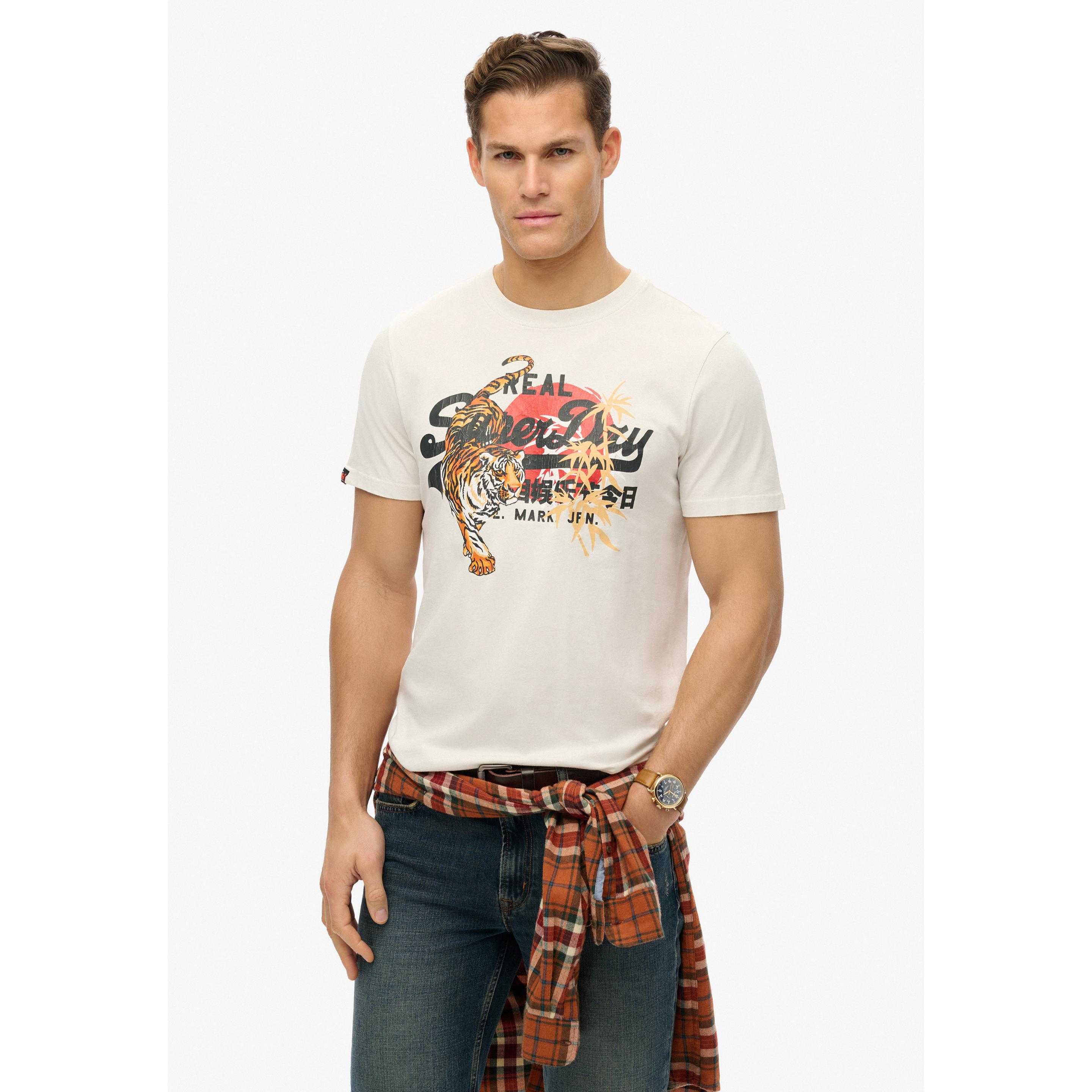 Thumbnail - Superdry, Herren, Shirt, Vl Tokyo Relaxed, Weiss, (XL)