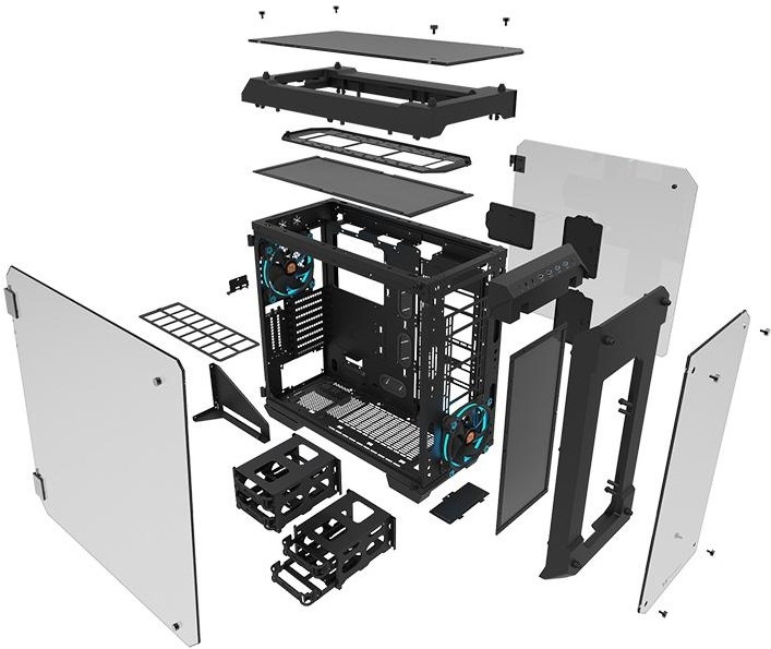 Produktbild Thermaltake View 71 TG (ATX, mATX, Mini-ITX, E-ATX)