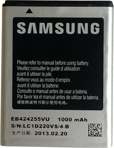 Actual product image Samsung INNER BATTERY PACK-1000MAH (Rechargeable battery, Samsung GT-S3850 Corby 2)