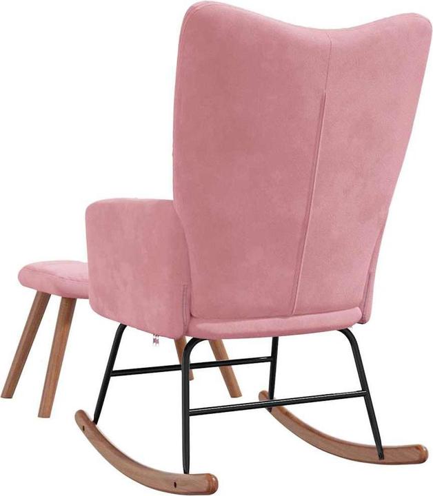Actual product image vidaXL Schaukelstuhl mit Hocker