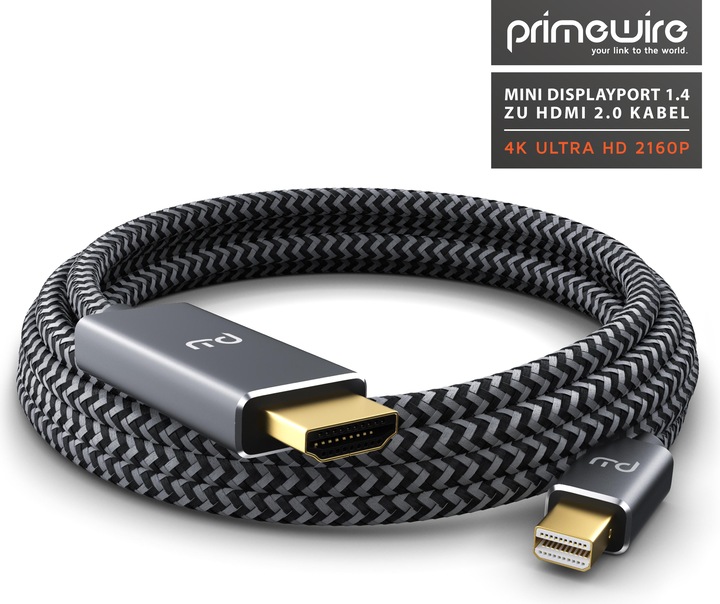 Actual product image Primewire HDMI – Mini Displayport (2 m, DisplayPort, HDMI)