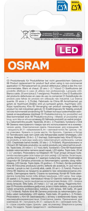 Actual product image Osram LED lamp (E27, 9 W, 940 lm, 6 x, F)