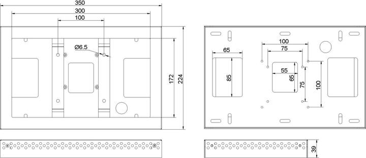 Actual product image DSS Monitor frame, wall mount, 13"/8519