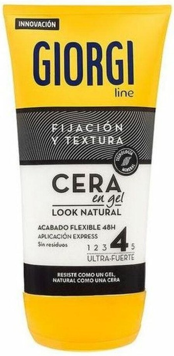 Giorgi Line FIJACIÓN Y TEXTURA cera gel look natural nº4 145 ml (Haarwachs, 145 ml)