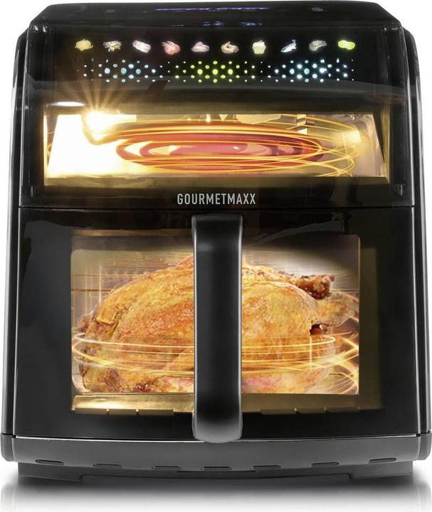 Actual product image Gourmetmaxx Heissluftfritteuse mit Sichtfenster & Panoramadach