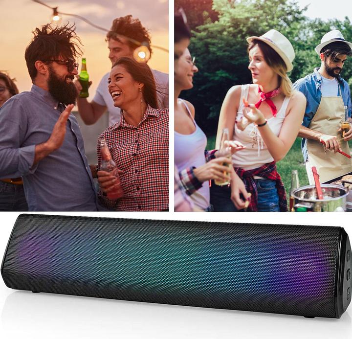 Actual product image Nedis Bluetooth® speaker | max. battery life: 6 hrs | tabletop design | 18 W | stereo | built-in (6 h)