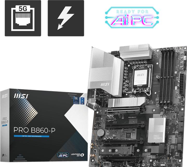 Actual product image MSI PRO B860-P (LGA 1851, Intel B860, ATX)