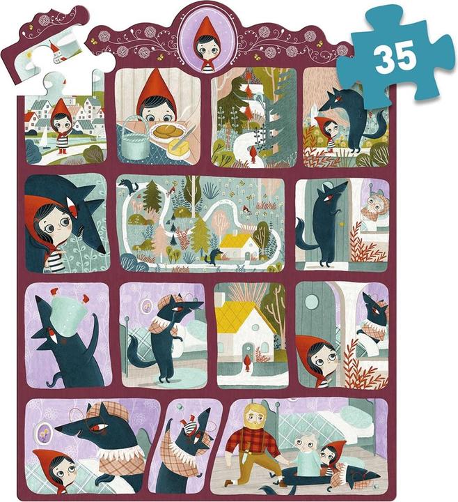 Immagine prodotto Djeco Geschichtenpuzzle Rotkäppchen 35 Teile (35 pezzi)