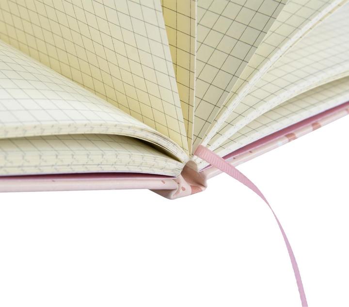 Image du produit Idena Carnet de notes Sparkle rose à carreaux FSC-Mix (14 x 20 cm, Quadrillé, Couverture rigide)