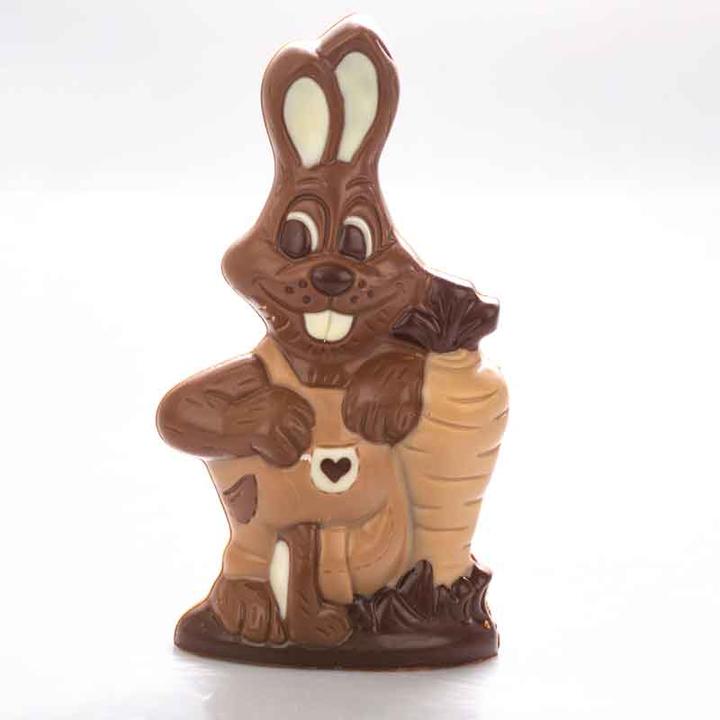 Produktbild miniSchoggi Schokoladenform Hase mit Rübe