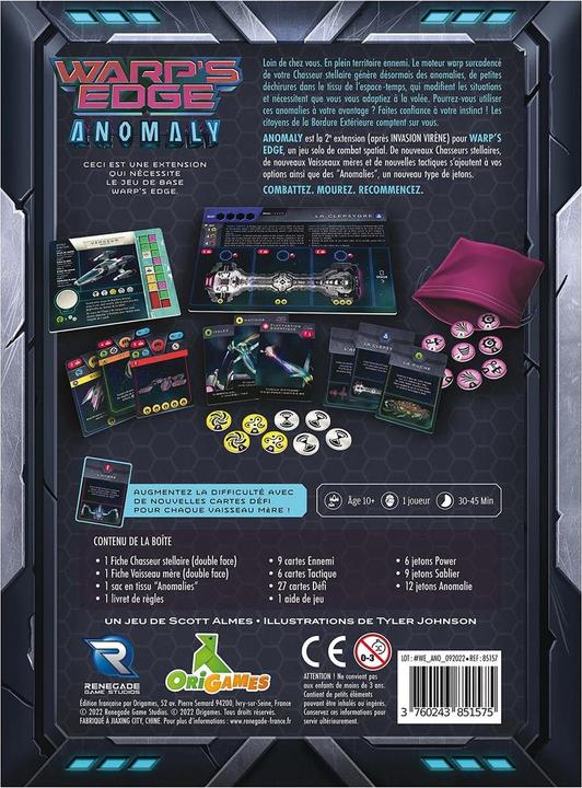 Immagine prodotto Origames Anomalia di estensione del bordo di Warp f (Francese)