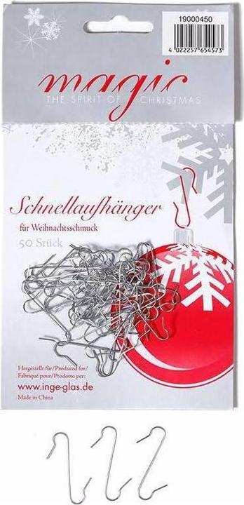 Produktbild Inge’s Glas Christmas Decor S-Haken (50-teilig)