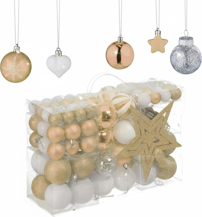 Produktbild Relaxdays 101-tlg. Weihnachtskugeln-Set (101x)
