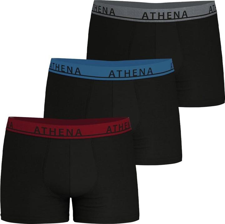 Gürtel blau + grau + rot, Schwarz