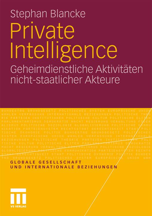 Produktbild Private Intelligence (Deutsch, Stephan Blancke, 2011)
