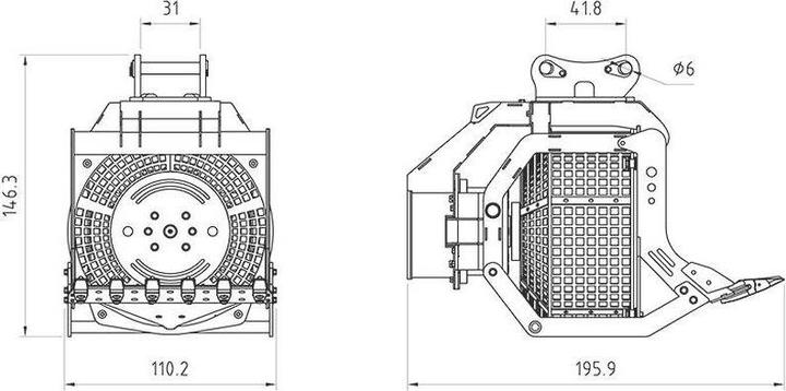 Immagine prodotto Thicon Models Pala per setaccio rotante Idraulica per 3