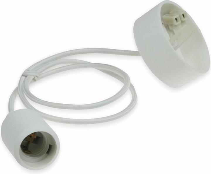 Produktbild Chilitec E27 Lampenaufhängung "Silikon" 21620 E27, 80cm, weiss