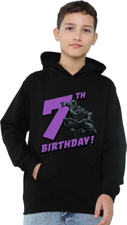 Produktbild Black Kapuzenpullover 7. Geburtstag (128)