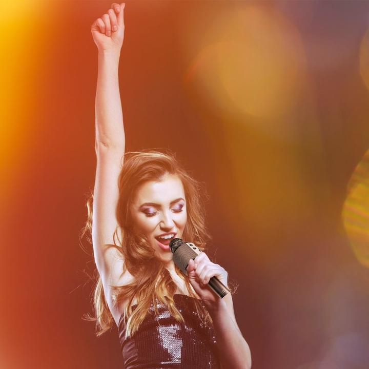 Actual product image SBS Karaoke Wireless Microphone with TF Player