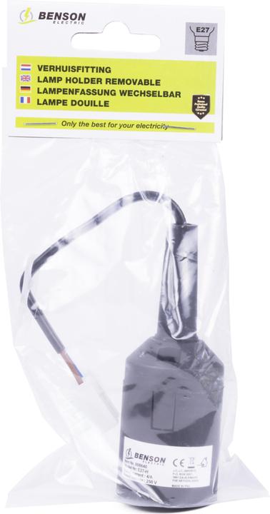 Image du produit Benson Electric Douille amovible E27 noir