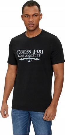 Actual product image Guess SS CN 1981 TRIANGLE TEE M4GI27J1314 JBLK L L (L)