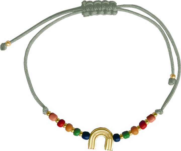 Produktbild Armband m.Regenbogenanhäng.(vergoldet)