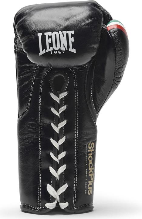 Produktbild Leone Boxhandschuhe Shock Plus GN102L Schwarz (8 OZ, One Size)