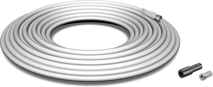 Produktbild Megasat Kabel / Adapter Koaxialkabel 10 m F Weiss (110 dB, Antennenkabel)
