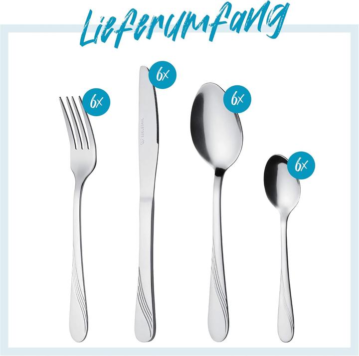 Immagine prodotto Gräwe 24 pezzi (per 6 persone) (24 pz., Set di posate)