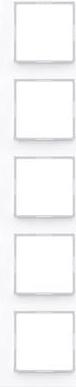 Actual product image JUNG 5gang frame A creation Alpine white AC585WW
