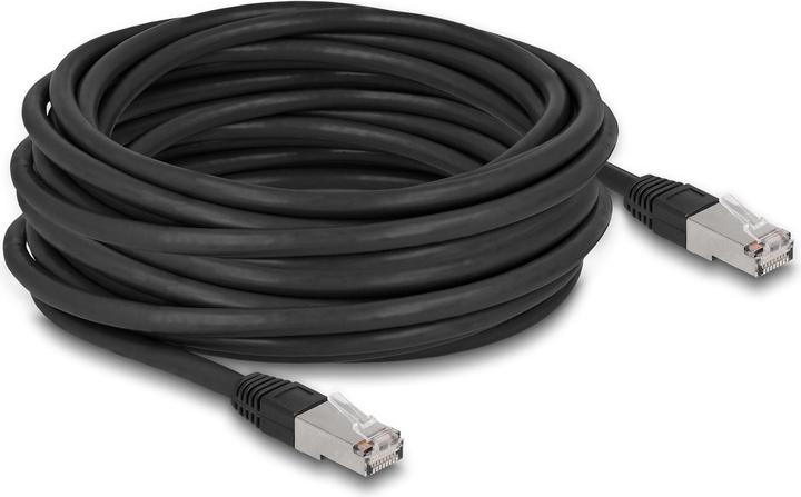 Produktbild Delock RJ45 Netzwerkkabel Cat.6A S/FTP PE Outdoor 10 m schwarz (S/FTP, CAT6a, 10 m)