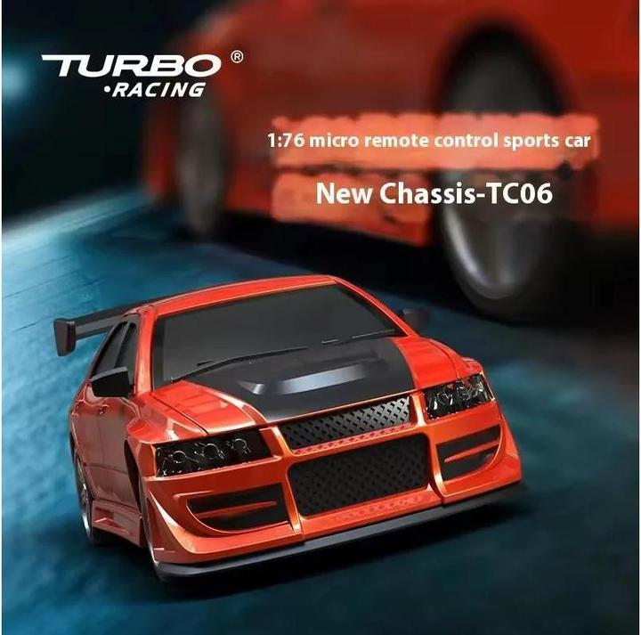 Immagine prodotto Turbo Racing Micro sport C76 1:76, RTR Orange, Fahrzeugtyp: Rennwagen (RTR pronto all'uso)