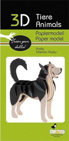 Actual product image Fridolin 3-D paper model "Husky"