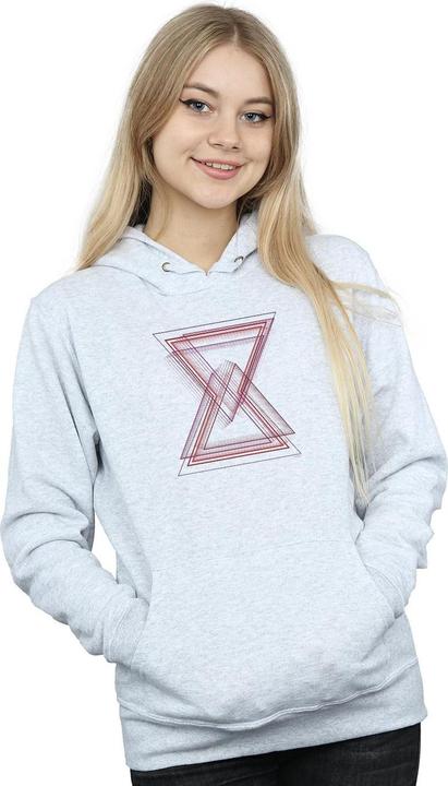 Actual product image Womens/Ladies Avengers Infinity War Black Widow Lines Hoodie (M)