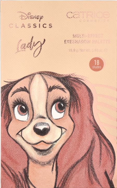 Actual product image Catrice Disney Classics Lady Eyeshadow Palette