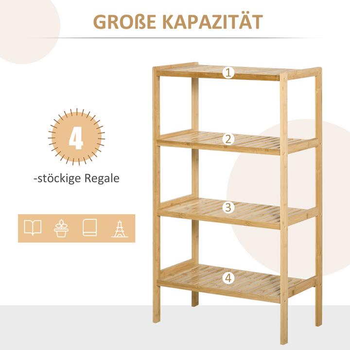 Immagine prodotto Homcom Scaffale indipendente con design antiribaltamento (33 x 33 x 112 cm)