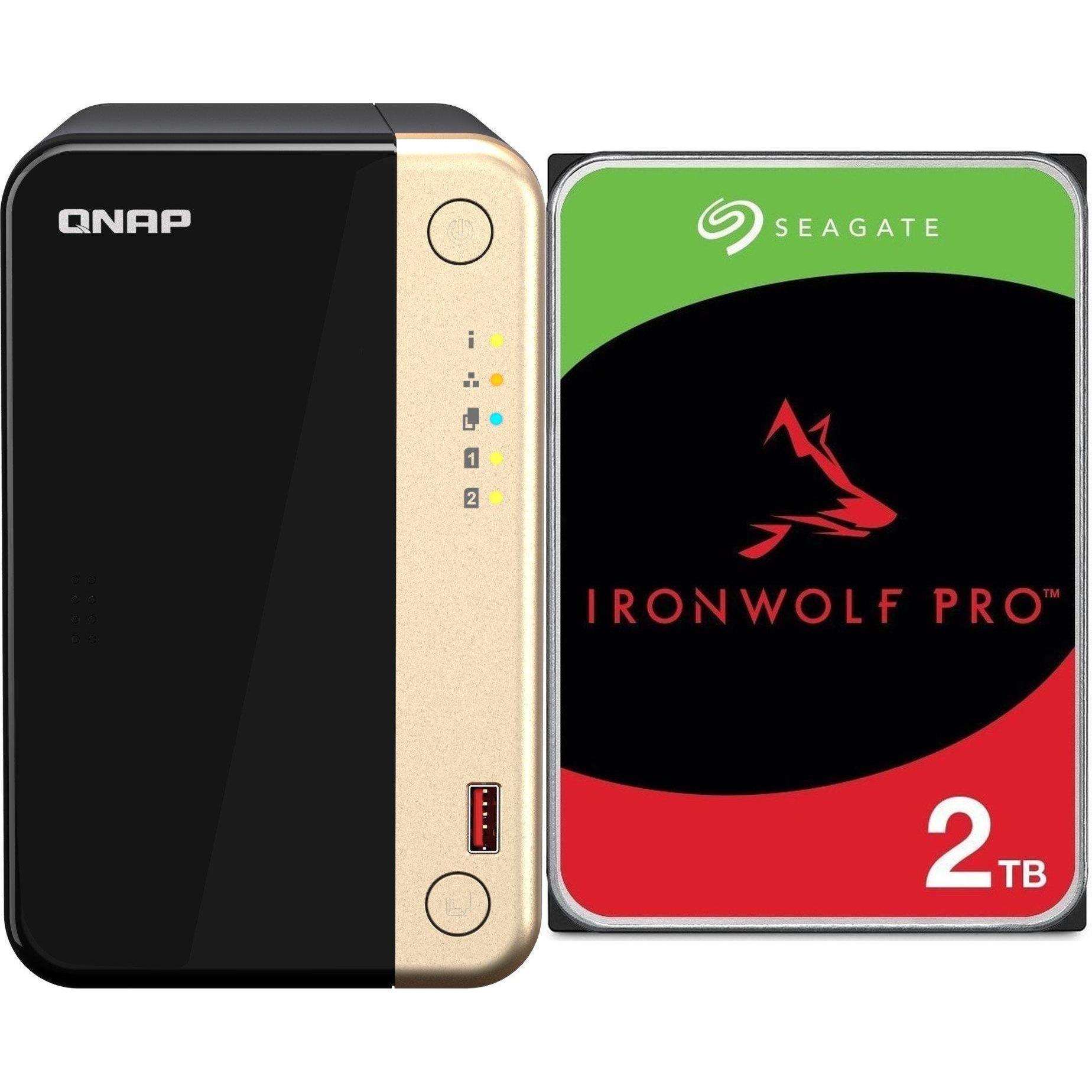 Morele Server Qnap TS-264-8G + Seagate IronWolf 2TB (ST2000VN003), Accessori per NAS