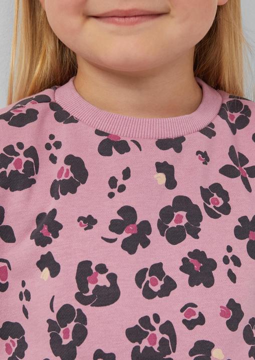 Produktbild s.Oliver Sweatshirt Oversize-Sweatshirt mit All-over-Print (98)