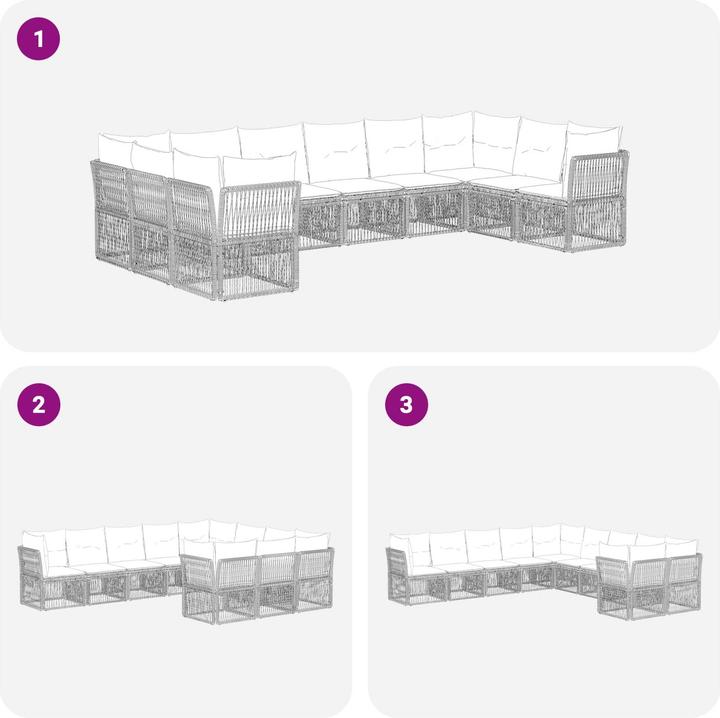 Produktbild vidaXL Garten-Sofa