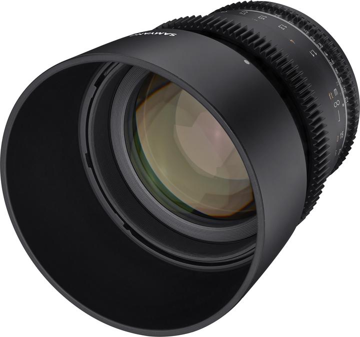 Actual product image Samyang VDSLR 85 mm T1.5 MK2 Canon M (Canon EF-M, full size, Micro Four Thirds, APS-C / DX)