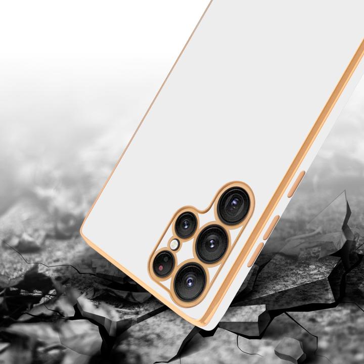 Produktbild Cadorabo Hülle für Samsung Galaxy S22 ULTRA im TPU mit Kameraschutz LM130 Style (Samsung Galaxy S22 Ultra)