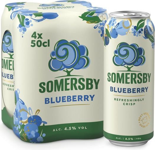Actual product image Somersby Blueberry Cider (4 x 50 cl)