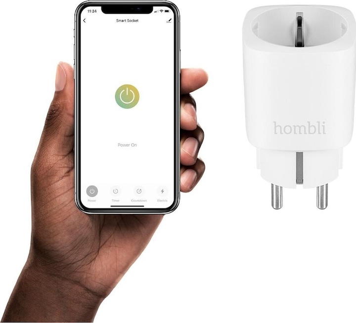 Actual product image Hombli Smart Socket EU- White